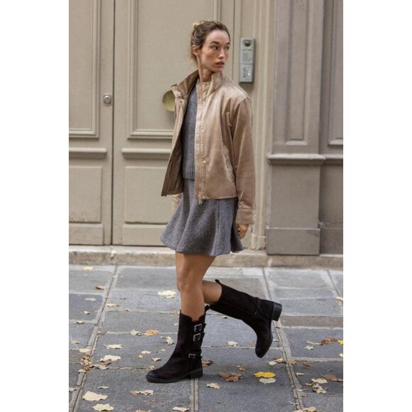 ZARA FAUX SUEDE JACKET - Picture 5 of 7